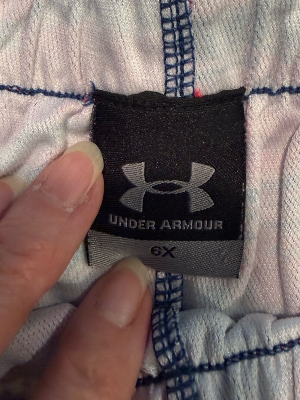 Bundle of 2 pair of girls size 6 Athletic Shorts, Under Armour & Nike. - Picture 4 of 8